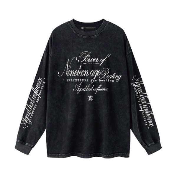 画像1: A GOOD BAD INFLUENCE / nineteen age beating l/s tee (1)