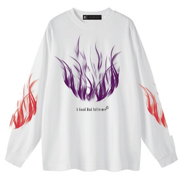 画像1: A GOOD BAD INFLUENCE / fire l/s tee (1)