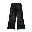 画像1: LAST NEST / baggy leather cargo pants (1)