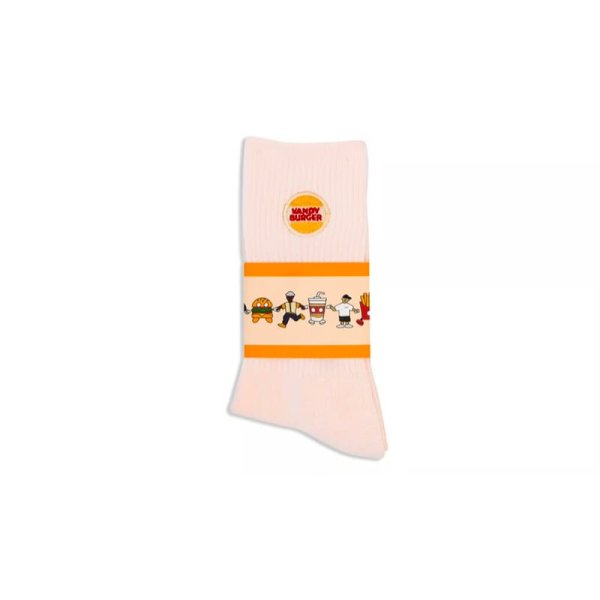 画像1: VANDYTHEPINK / vandy burger logo socks red (1)