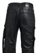 画像5: BREATH / coating bootcut cargo pants / black (5)