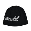 画像2: BREATH / glitter skull cap / black  (2)