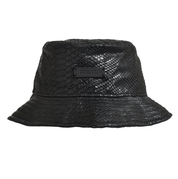 画像1: BREATH / faux leather hat / crocodile  (1)