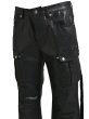 画像4: BREATH / coating bootcut cargo pants / black (4)