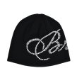 画像1: BREATH / glitter skull cap / black  (1)