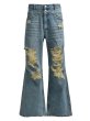 画像1: BREATH / suicide studs wide denim pants (1)