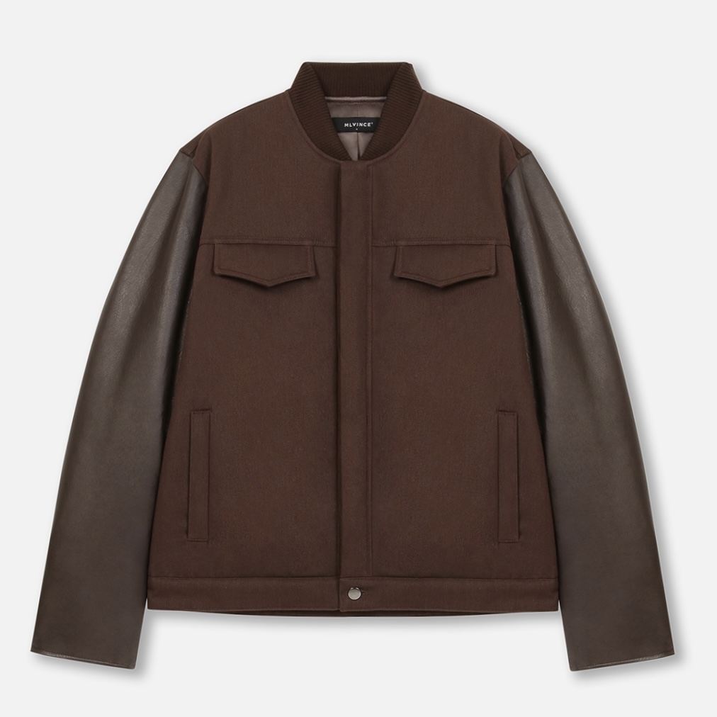 MLVINCE®︎ / beringer leather sleeve jacket - OTHELLO KUMAMOTO