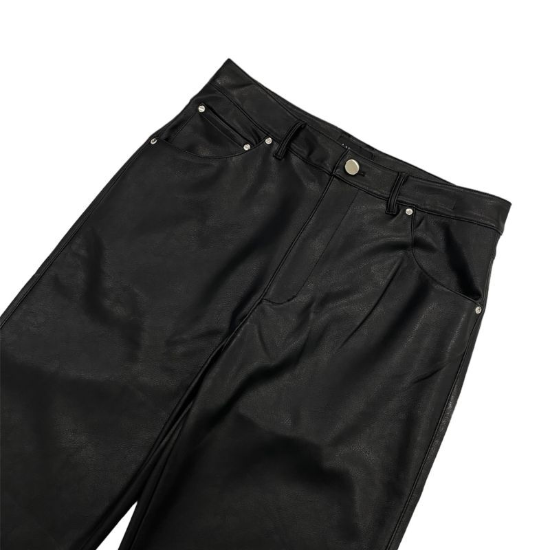 LAST NEST / leather wide pants - OTHELLO KUMAMOTO
